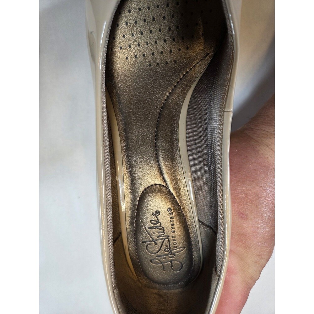 LifeStride Parigi Pumps Lot 2 Womens 9.5M Black Nude Patent Heels Career Bundle - Picture 9 of 13